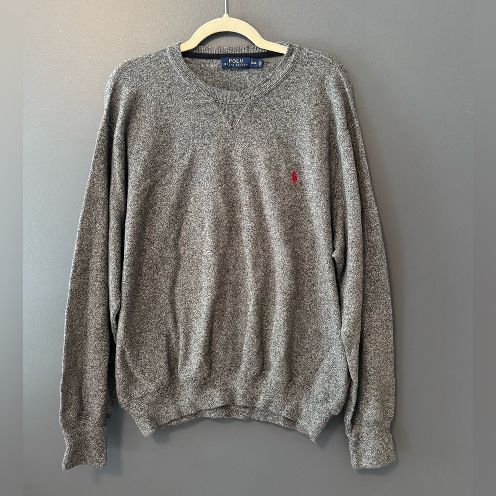 Polo Ralph Lauren Men’s Gray Sweater. Size XXL. Extra extra large. EUC. 2X